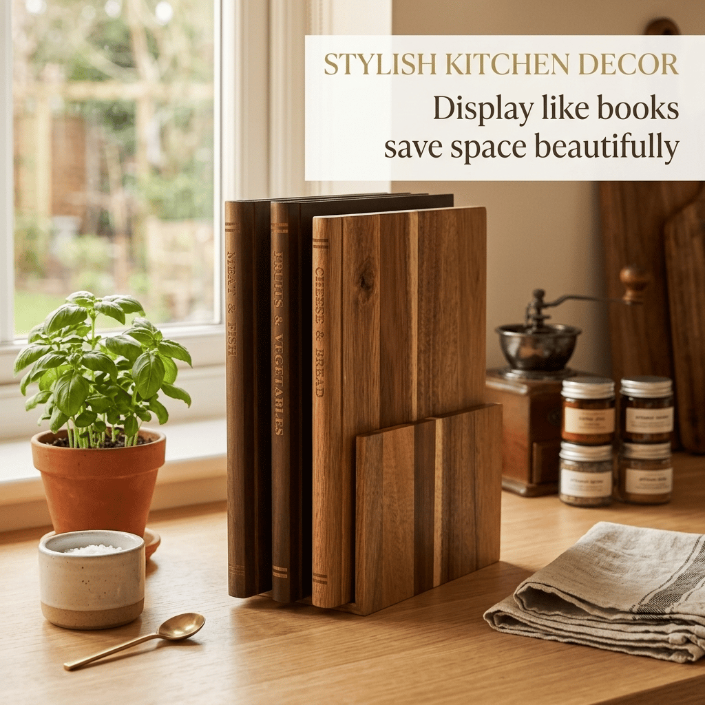 The Cutting Board Library- Set of 3 Decorative and Functional Cutting Boards