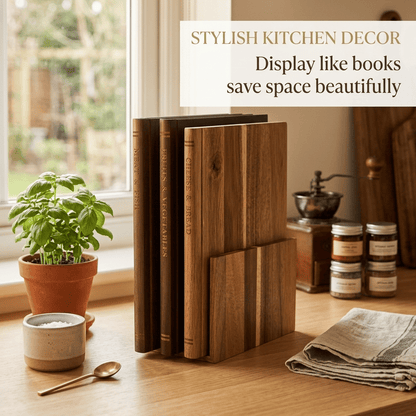 The Cutting Board Library- Set of 3 Decorative and Functional Cutting Boards