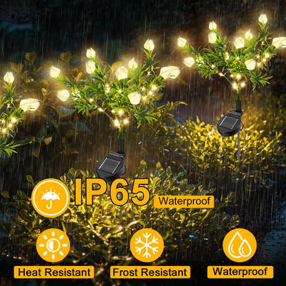💐Spring Sale 40% Off💕Waterproof Solar Gardenia Flower Lights(2Pack)