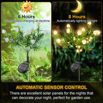 💐Spring Sale 40% Off💕Waterproof Solar Gardenia Flower Lights(2Pack)
