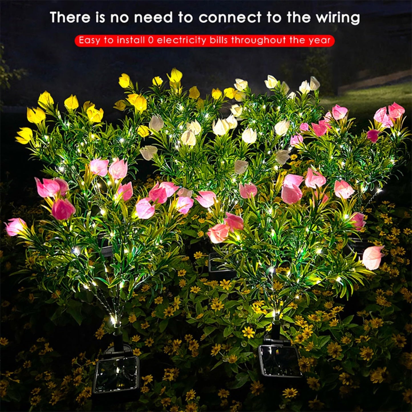 💐Spring Sale 40% Off💕Waterproof Solar Gardenia Flower Lights(2Pack)