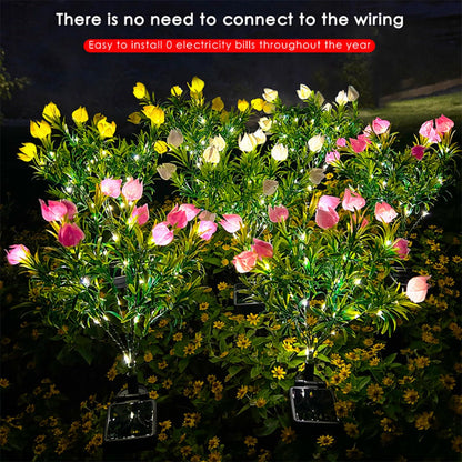 💐Spring Sale 40% Off💕Waterproof Solar Gardenia Flower Lights(2Pack)