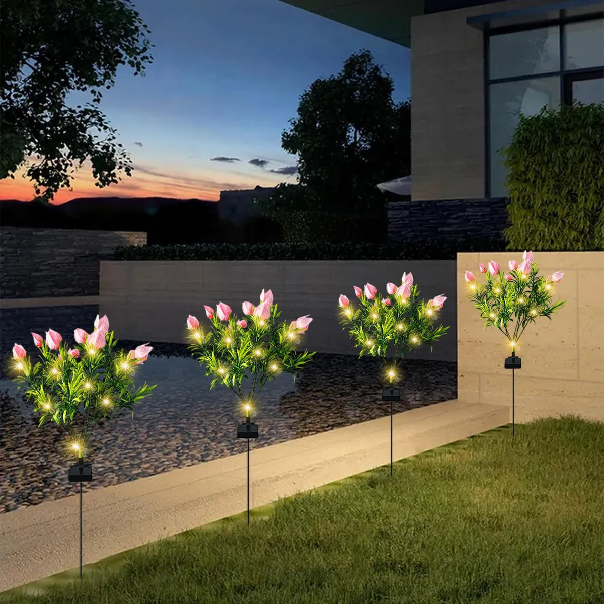 💐Spring Sale 40% Off💕Waterproof Solar Gardenia Flower Lights(2Pack)