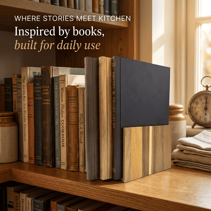 The Cutting Board Library- Set of 3 Decorative and Functional Cutting Boards