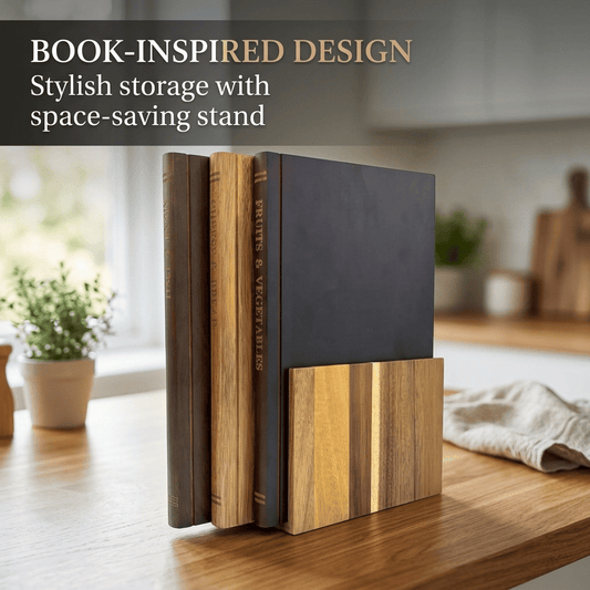 The Cutting Board Library- Set of 3 Decorative and Functional Cutting Boards