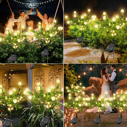 💐Spring Sale 40% Off💕Waterproof Solar Gardenia Flower Lights(2Pack)