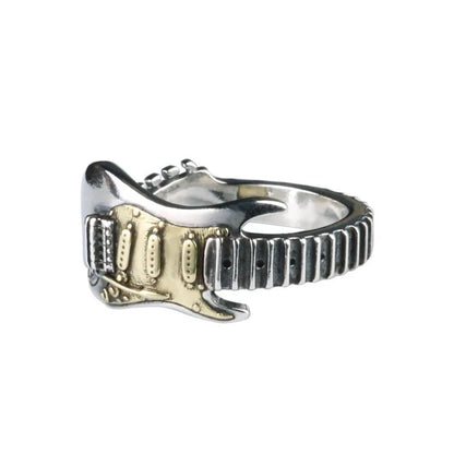 🎸 Handmade Electric Guitar Statement Ring